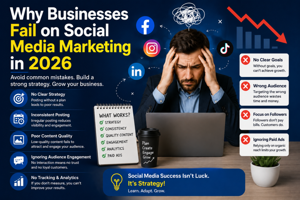 Why Businesses Fail on Social Media Marketing in 2026